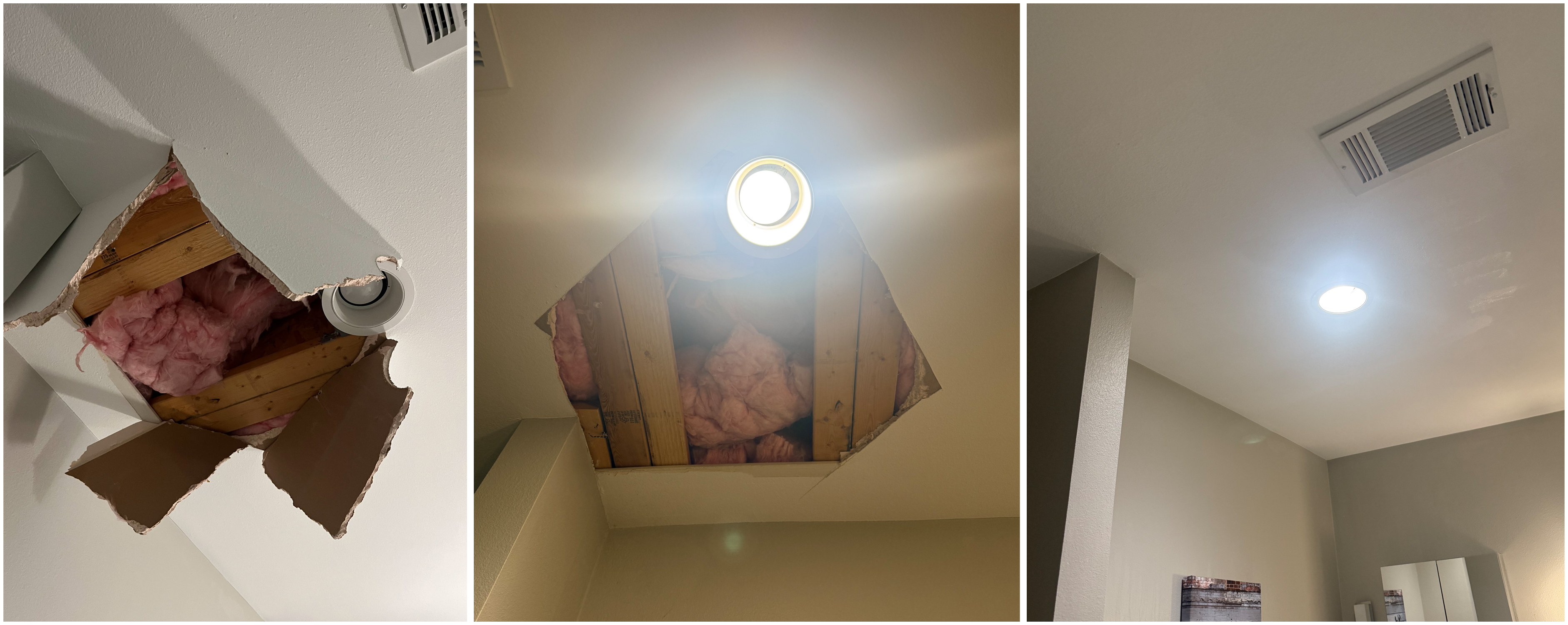 Ceiling Drywall Repair & Skim