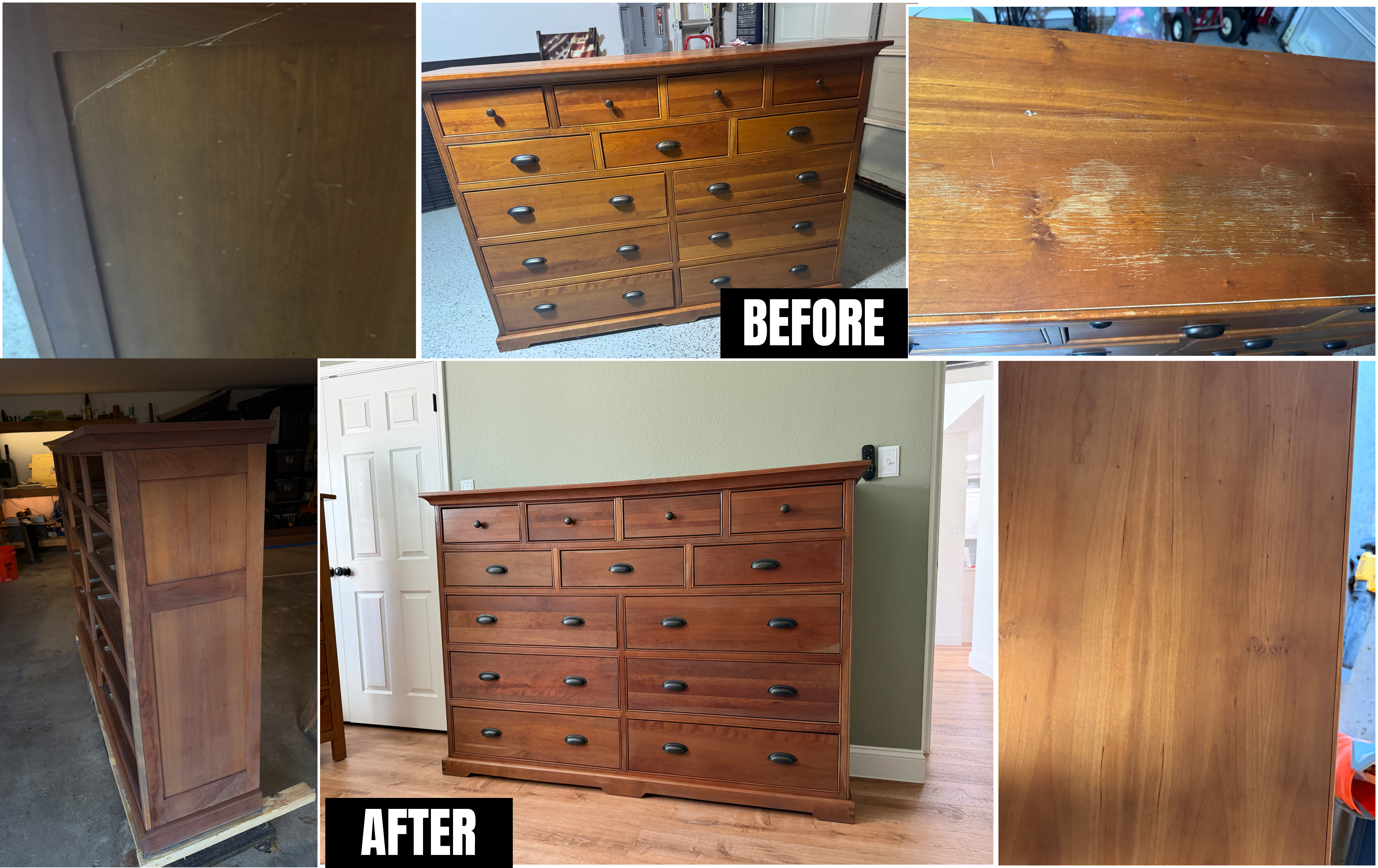 The Dillingham Esprit Highboy, down to raw walnut — photo 1