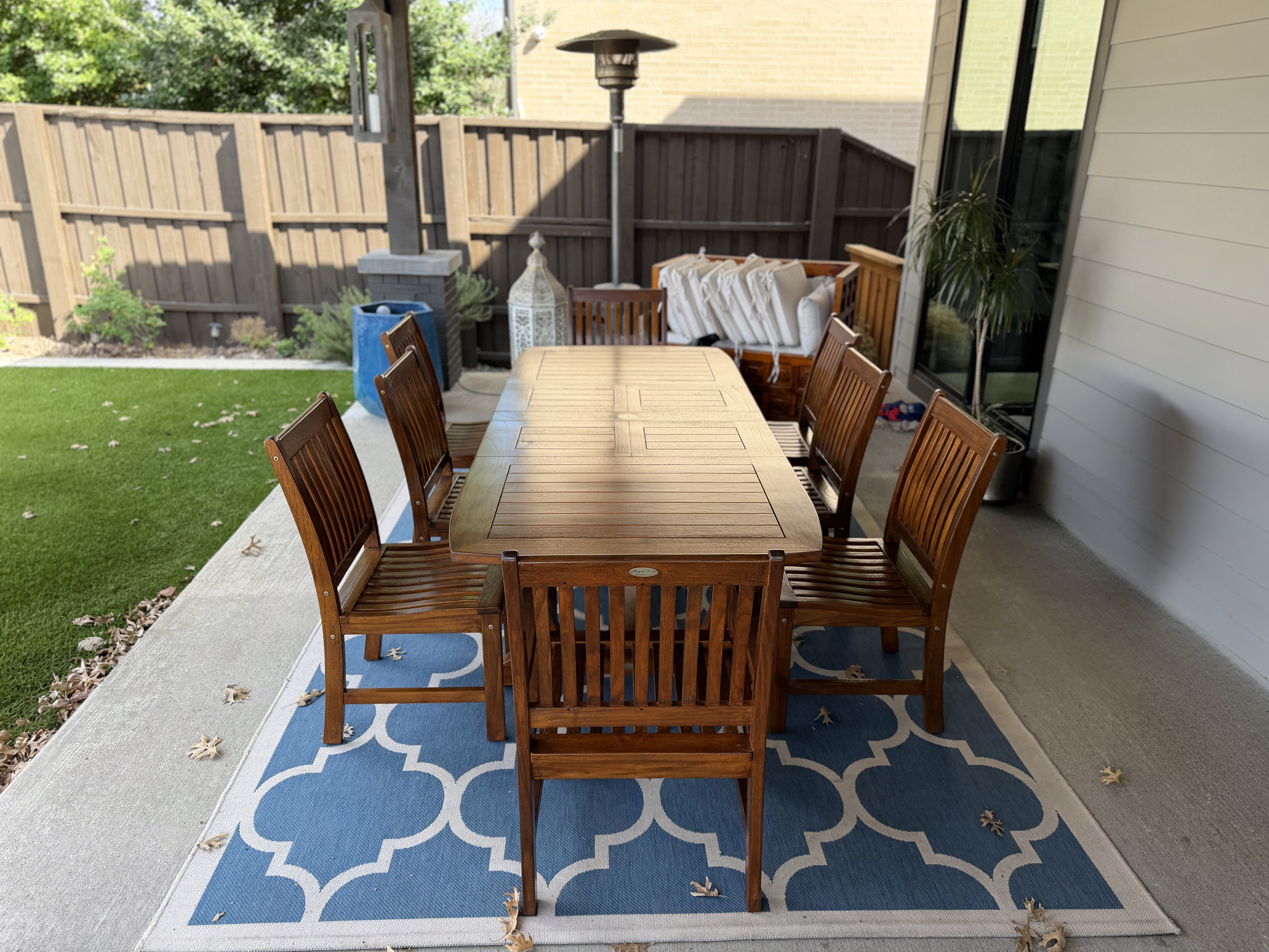 Outdoor Hardwood Patio Set — photo 2