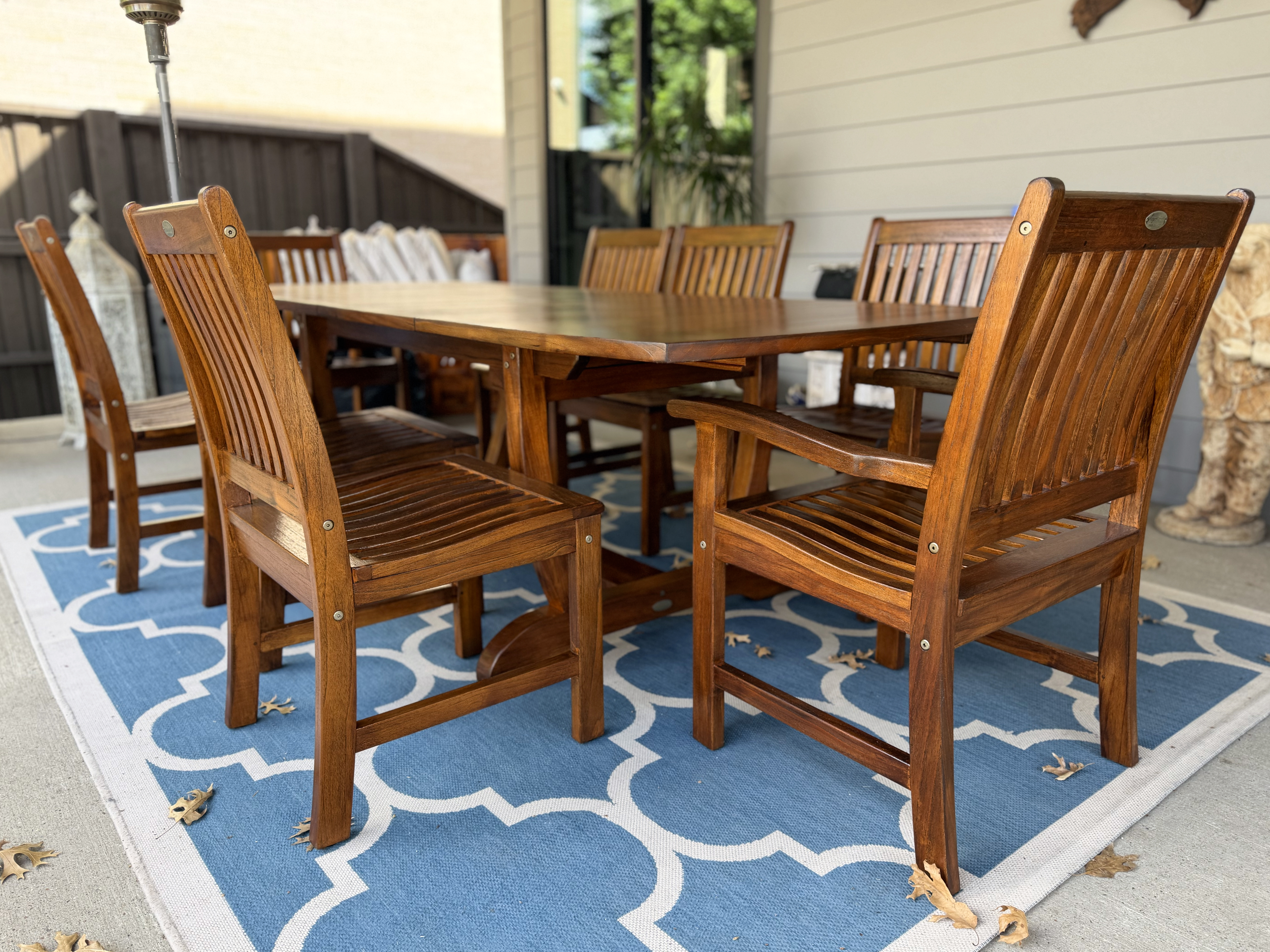 Outdoor Hardwood Patio Set